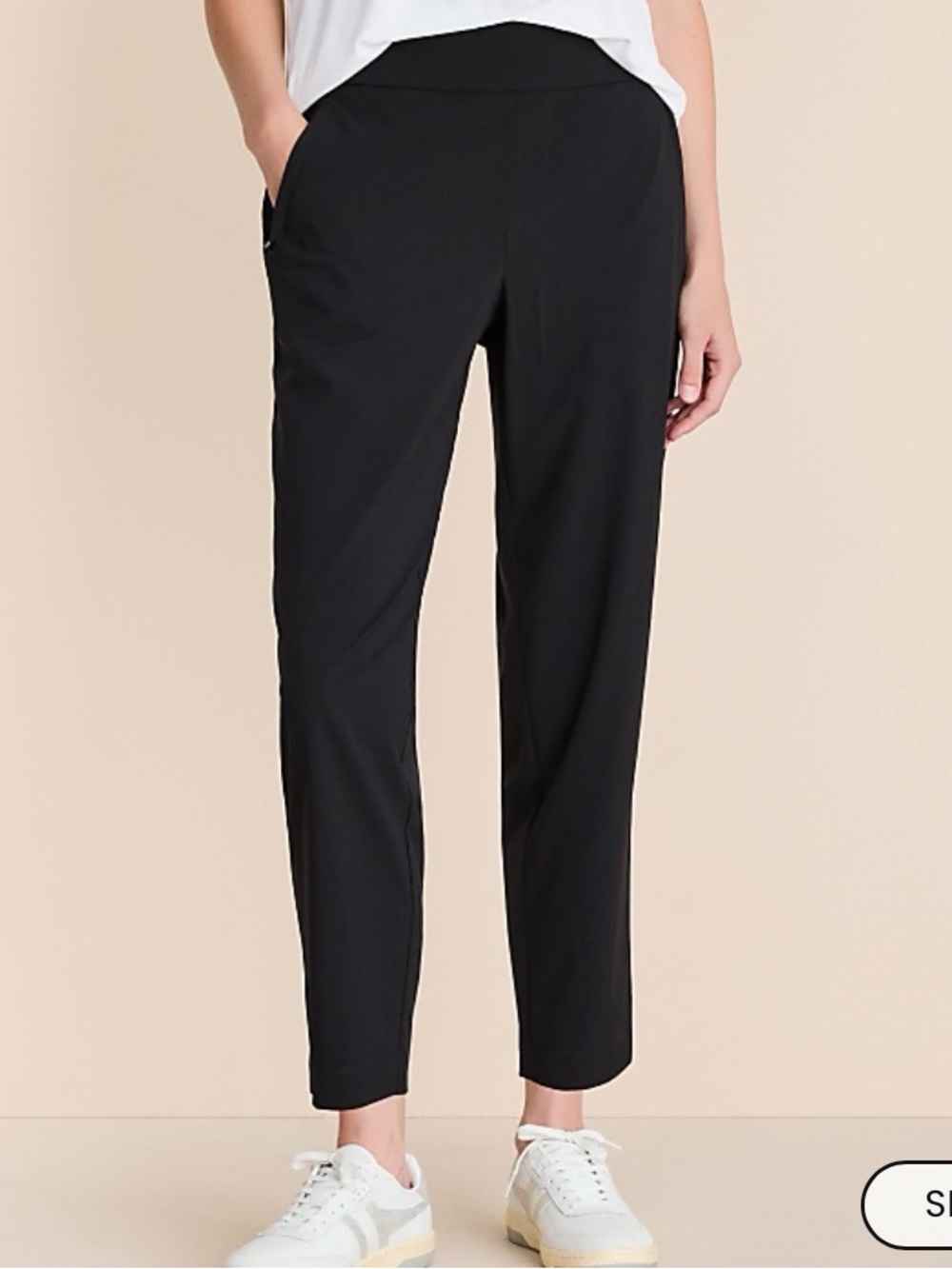 LOFT Loud & Grey Black Wanderweave Straight Leg Pants